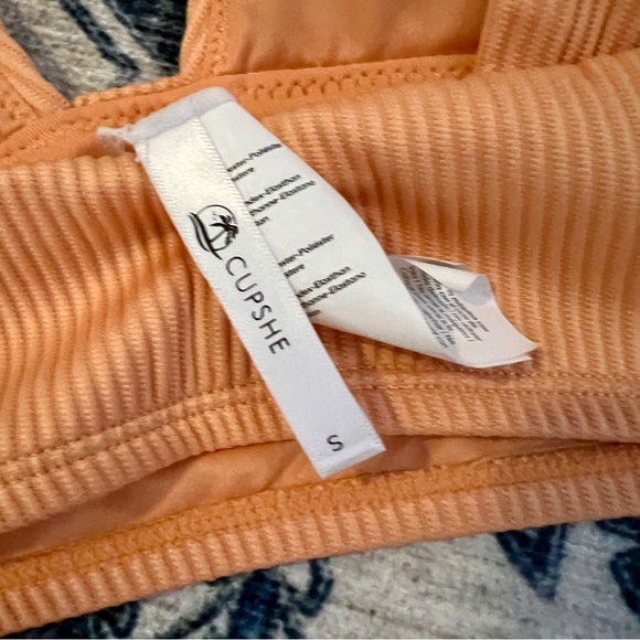 Cupshe Katlyn Rib Wide Strap Longline Bikini - S - Picture 5 of 6